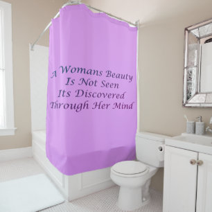 Een Womans Beauty berichtgedicht functie Douchegordijn
