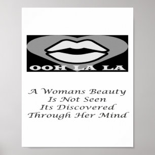 Een Womans Beauty berichtgedicht functie Poster