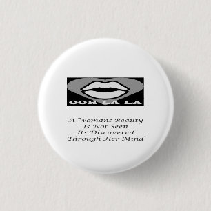 Een Womans Beauty berichtgedicht functie Ronde Button 3,2 Cm