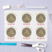 Een wonder gebeurde op CUSTOM DATE nuchter op een  Tissuepapier (Craft)