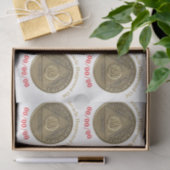 Een wonder gebeurde op CUSTOM DATE nuchter op een  Tissuepapier (Geschenk)