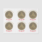 Een wonder gebeurde op CUSTOM DATE nuchter op een  Tissuepapier (Voorkant)