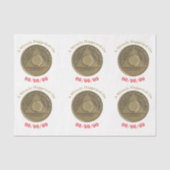 Een wonder gebeurde op CUSTOM DATE nuchtere blanco Tissuepapier (Voorkant)