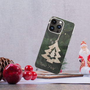 Een Wooden Kerstboom Iphone-draagtassen iPhone 11 Hoesje