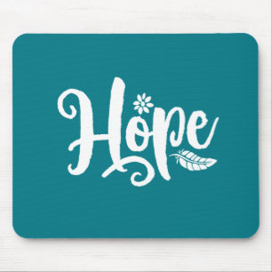 Eén woord dat 'Hope Cursive Calligrafie' zegt Muismat