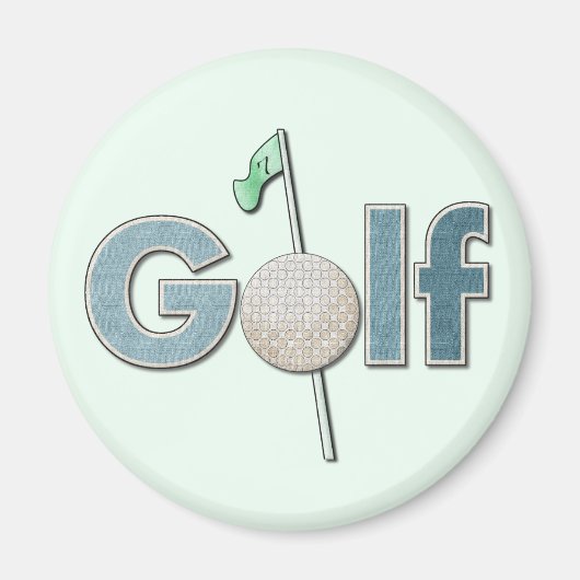 Een woord: Golf Magneet (Voorkant)