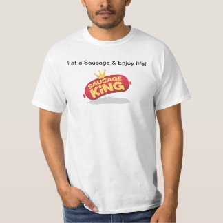 Een worst eten t-shirt