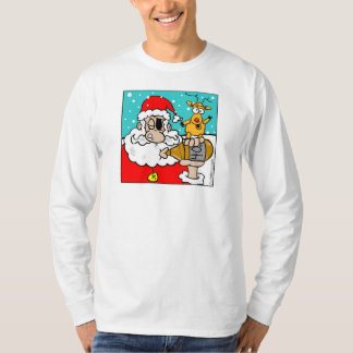 Een X-Mas van 40oz uit de Santa T-shirt