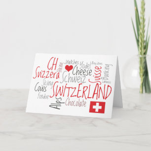 Een yodel Groet van Zwitserland Kaart