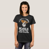 een zachte herinnering beagle is beter dan mensen t-shirt (Voorkant volledig)