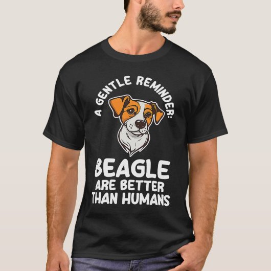 een zachte herinnering beagle is beter dan mensen t-shirt (Voorkant)