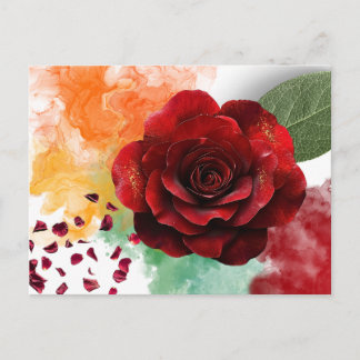 Een zachte inspiratiekaart met een bloem briefkaart