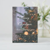 Een zachte kerstwens kaart (Staand voorkant)