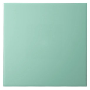 Een zachte mint gedempte effen kleur. tegeltje