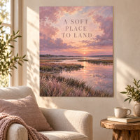 Een zachte plek om te landen Kunstprint