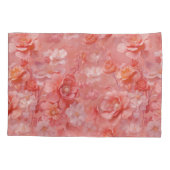 Een zachte, rozeachtige oranje tint genaamd Peach  Kussensloop (Achterkant)