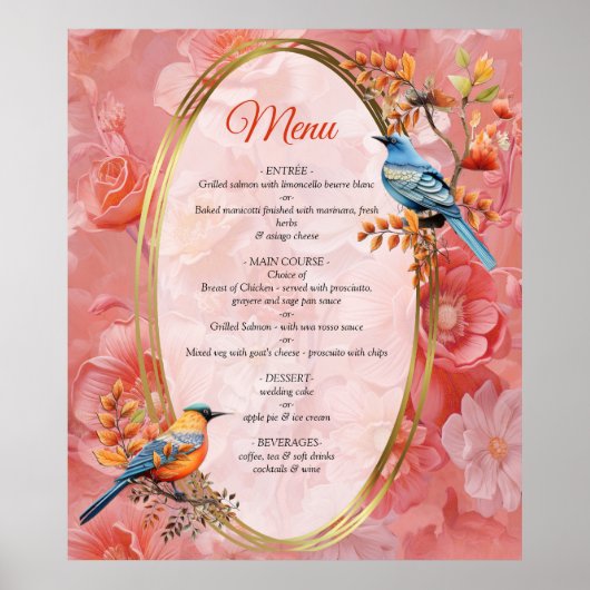 Een zachte, rozeachtige tint genaamd Peach Fuzz Fl Poster (Voorkant)