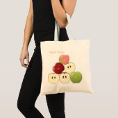 Een zak Apple Faces! Tote Bag (Voorkant (product))