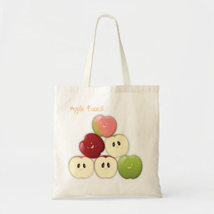 Een zak Apple Faces! Tote Bag