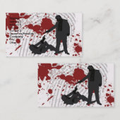 Eén zal sterven (2) visitekaartje (Voorkant / Achterkant)