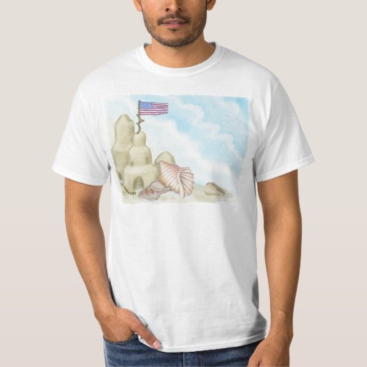 Een Zand Castle T-shirt (Voorkant)
