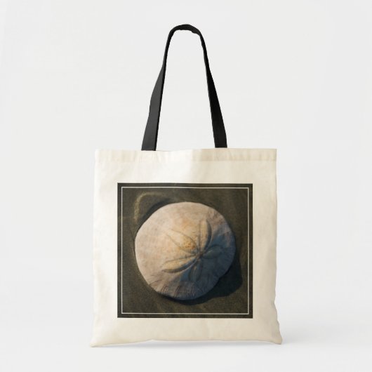 Een zanddollar op het strand tote bag (Voorkant)