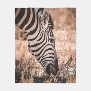EEN ZEBRA ETOSHA NATIONAAL PARK FLEECE DEKEN