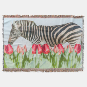 Een Zebra van de Tulpen Deken