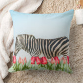 Een Zebra van de Tulpen Kussen (Deken)
