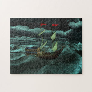 Een Zee in de natuur en in de storm Legpuzzel