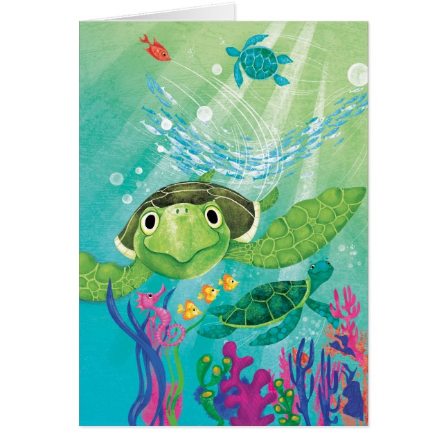 Een Zee-schildpad (Voorkant)