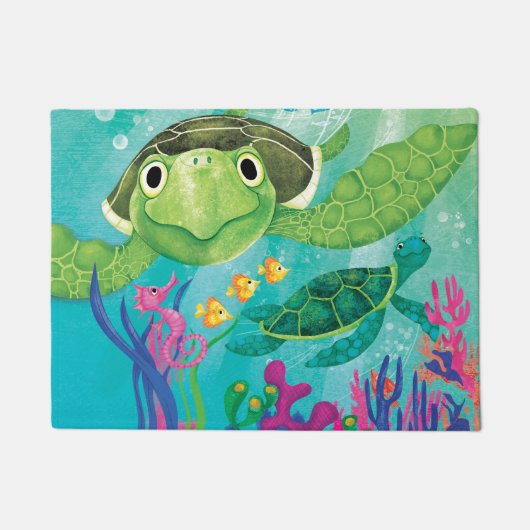 Een Zee-schildpad Deurmat (Voorkant)