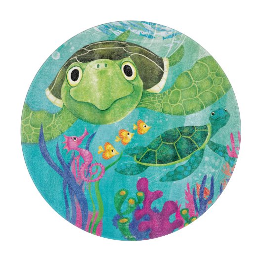 Een Zee-schildpad Snijplank (Voorkant)