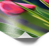 Een Zee van Roze Tulpen Foto Afdruk (Hoek)