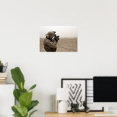 Een zee vuurt de M-32 Poster (Thuiskantoor)