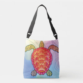 Een zeeen schildpad crossbody tas