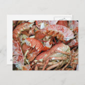 Een zeep van gekookte schelpen van Lobster en van Briefkaart (Voorkant / Achterkant)