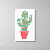 Een zeer Cactus kerstboom Canvas Afdruk (Voorkant)