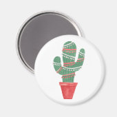 Een zeer Cactus kerstboom Magneet (Voorkant / Achterkant)