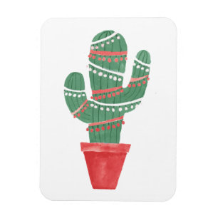 Een zeer Cactus kerstboom Magneet