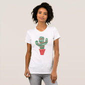 Een zeer Cactus kerstboom T-shirt (Voorkant volledig)