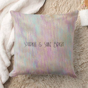 Een zeer eenhoorn sprankeling Glitzy Goud Roze Ker Kussen