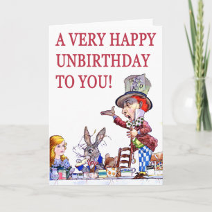 Een zeer Gelukkige Unbirthday aan u Kaart