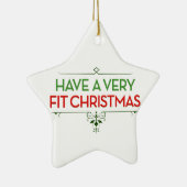 Een zeer geschikte kerstbevruchting hebben keramisch ornament (Rechts)