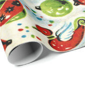 Een zeer gevlekt kerstpapier cadeaupapier (Rol Hoek)