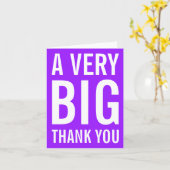 Een zeer grote dank voor je kaart (Gele Bloem)