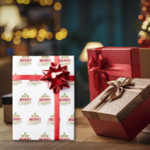 Een zeer kerstmis moderne feestelijke familienaam