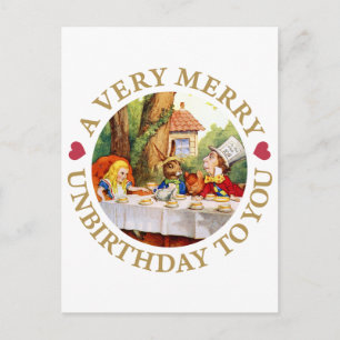 EEN ZEER MERRY UNBIRTHDAY VOOR U! FEESTDAGENKAART