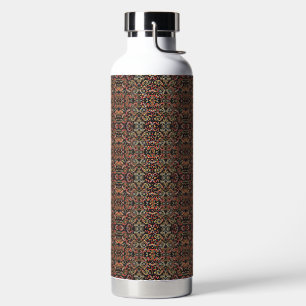 Een zeer patroon met veel verschillende kleuren waterfles