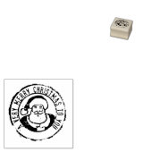 Een zeer prettige kerststempel 	rubberstempel (Gestempeld)